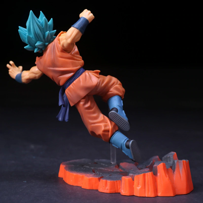 Statua di DRAGON BALL Z Action figure in PVC Statuetta Super Saiyan Blue 16 cm