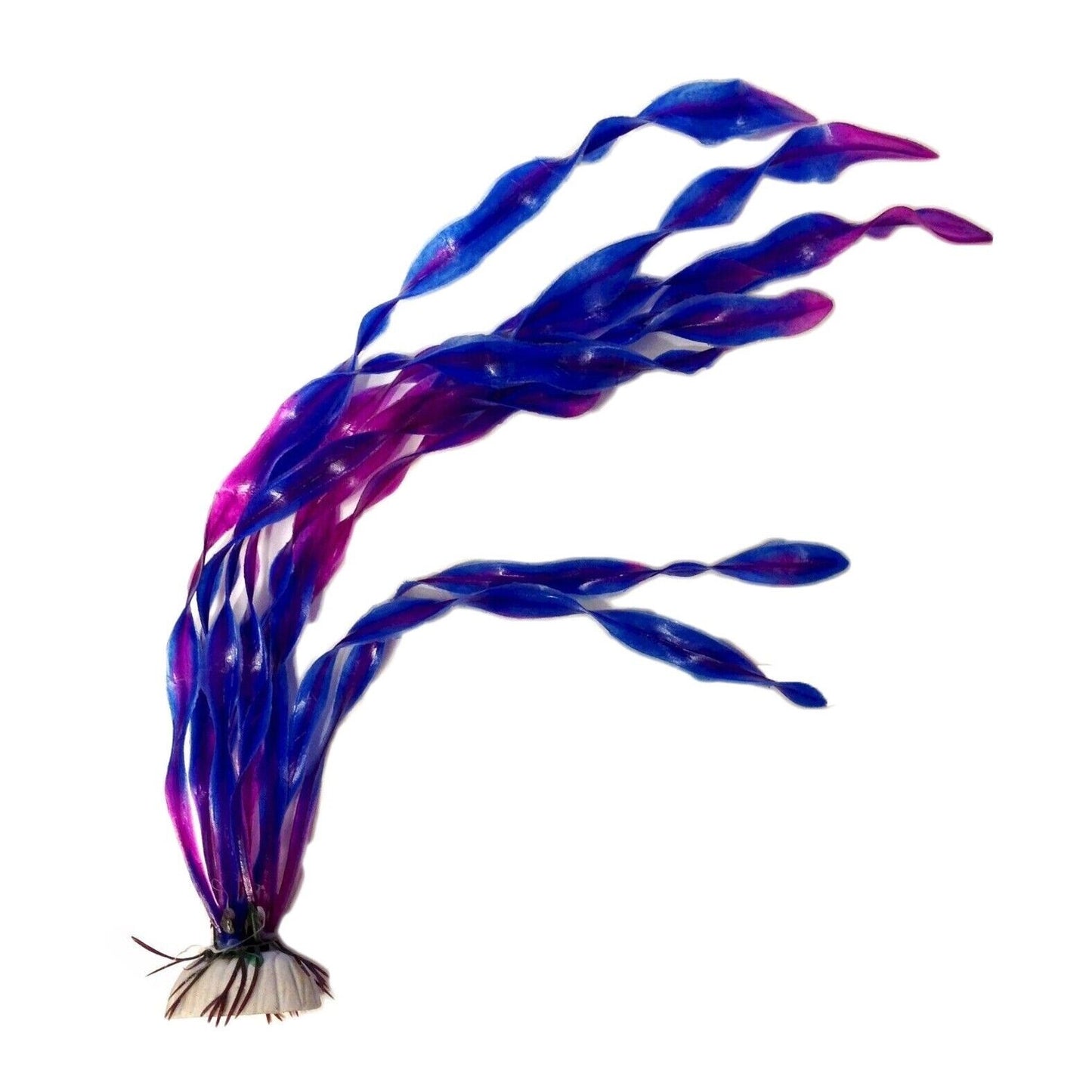 Pianta finta grande Acquario decorazioni artificiale viola 30 cm