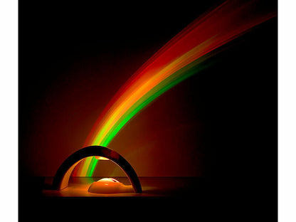 Lampada proiettore Luce Arcobaleno LED Rainbow Cristallo Design Tavolo Scrivania