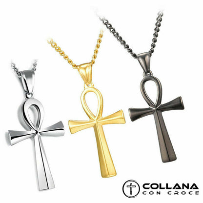 Collana con croce della vita Egiziana di ANKH Egizia Vintage 3d