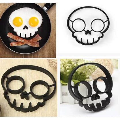 Stampo in silicone per uovo forma di Scheletro SKULL Teschio Halloween Cranio