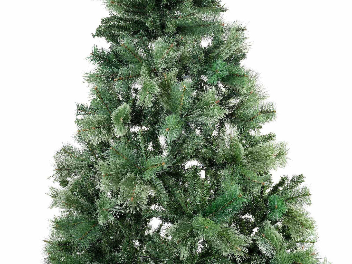 Pino Artificiale H 210 cm 1180 Rami Triplo Folto Albero di Natale Verde vintage