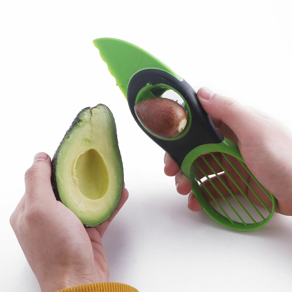 Cutter 3in1 per Avocado Affettatrice Divide Taglia affetta Snocciola Nocciolo