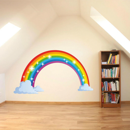 Adesivo Murales parete Cameretta bambina ARCOBALENO per Casa a Muro Wall Sticker