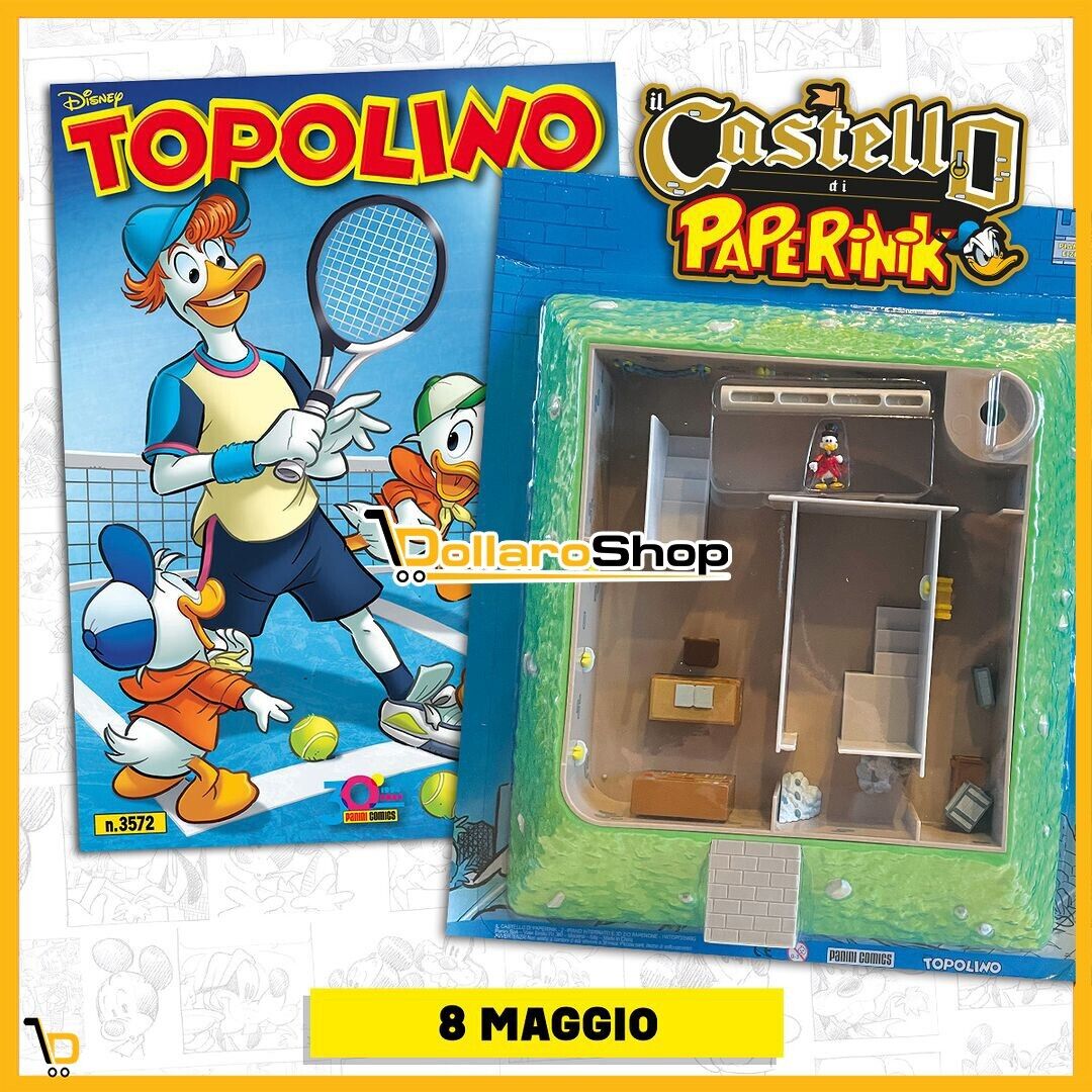 Set Completo 6/6 CASTELLO di PAPERINIK 90 con Fumetti Topolino + Paperino 528