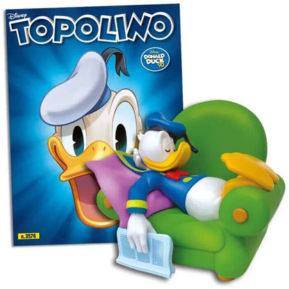 Topolino libretto n. 3576 con gadget statua Paperino Anniversario 90 blisterato