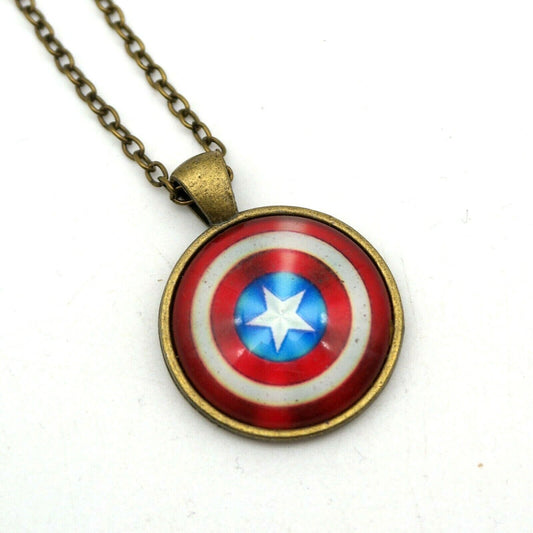 Collana con pendente Ciondolo Capitan America ragazzo uomo Captain America