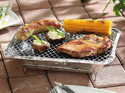 2 Set Barbecue BBQ portatile da tavolo a carbonella Barbeque Carbone griglia