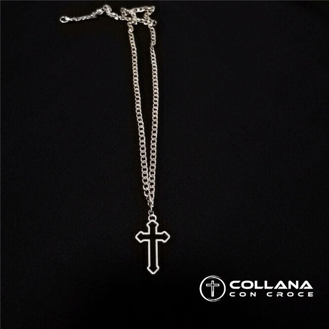 Collana con pendente croce per Donna Crocifisso Catena Design