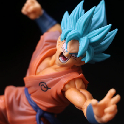 Statua di DRAGON BALL Z Action figure in PVC Statuetta Super Saiyan Blue 16 cm