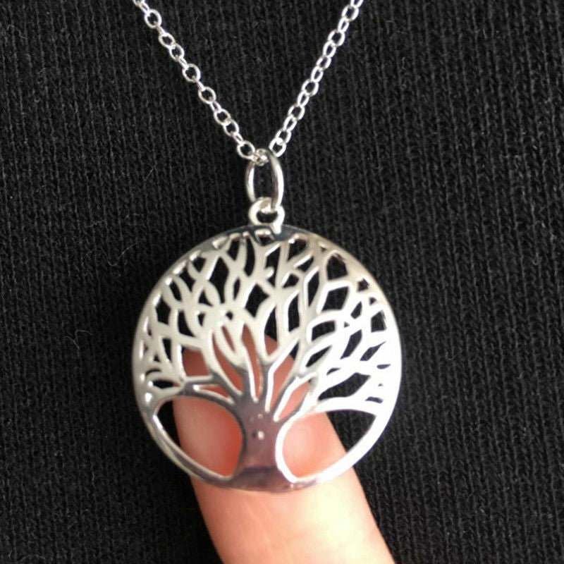 Collana Con Pendente Ciondolo Albero della Vita SILVER Charms Portafortuna