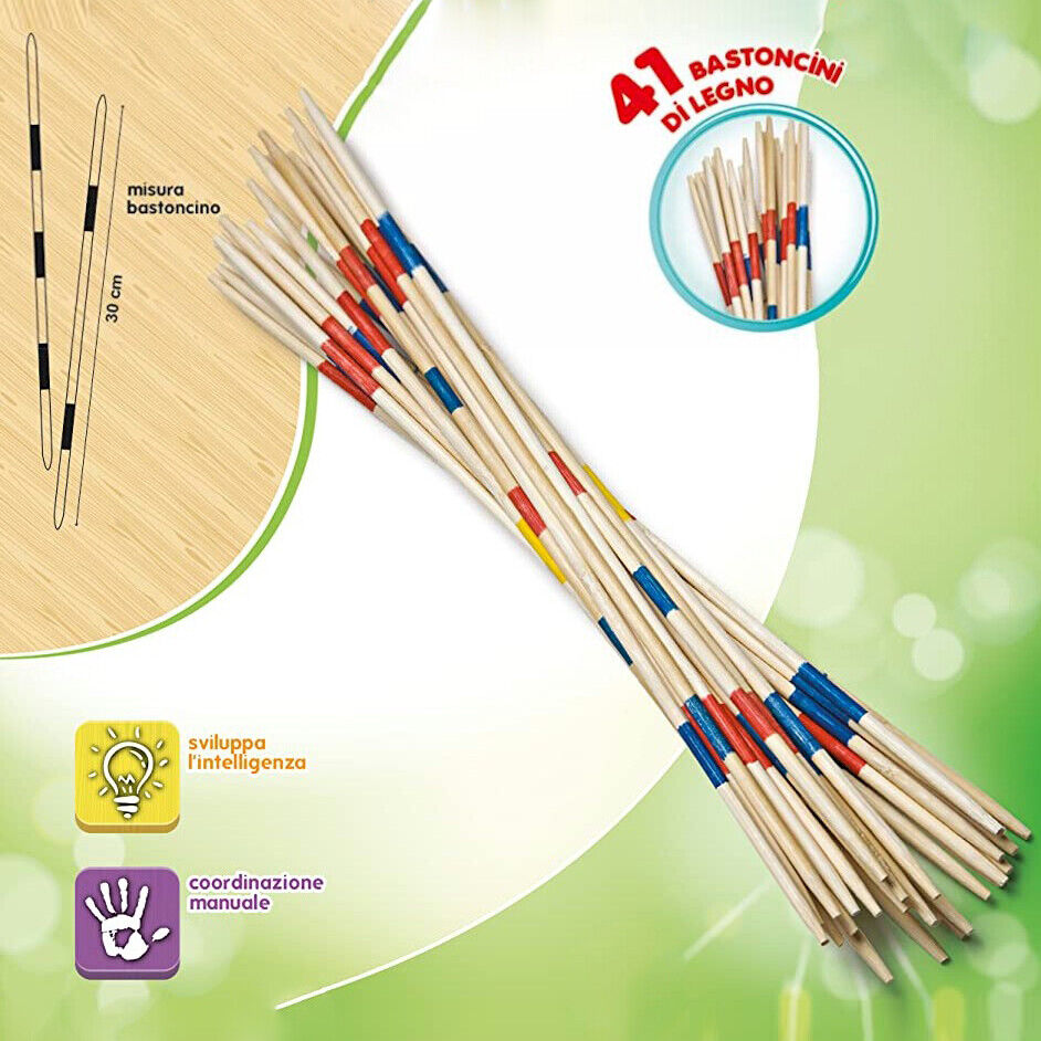 Gioco da tavolo MIKADO in legno 30 cm SHANGAI Giochi di Società Giocattoli