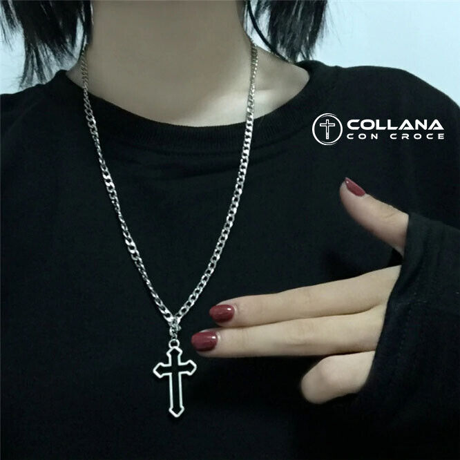 Collana con pendente croce per Donna Crocifisso Catena Design