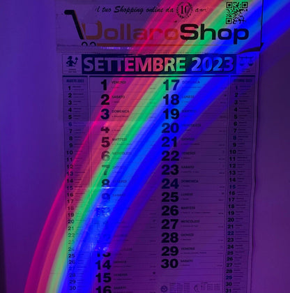 Lampada proiettore Luce Arcobaleno LED Rainbow Cristallo Design Tavolo Scrivania