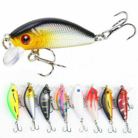 1x Esca finta artificiale per pesce con amo 5 cm spinning mare fiume laghi pesca