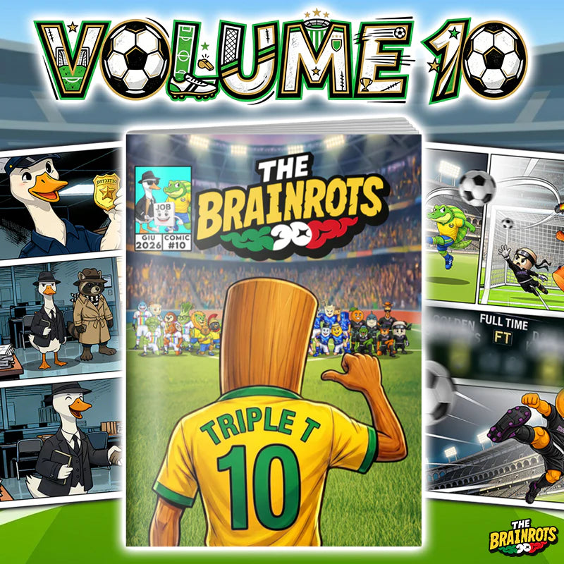 Fumetto in Italiano "The Brainrots" il Comics con i personaggi di Italian Brainrot