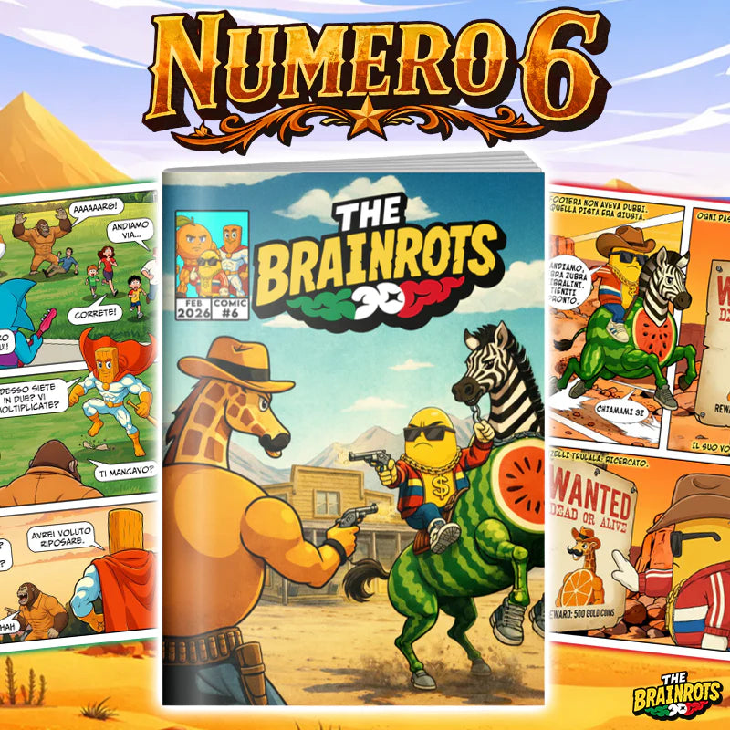 Fumetto in Italiano "The Brainrots" il Comics con i personaggi di Italian Brainrot