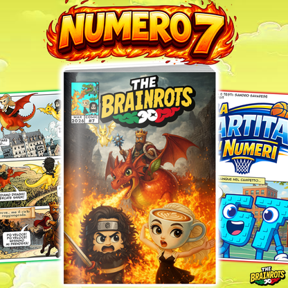 Fumetto in Italiano "The Brainrots" il Comics con i personaggi di Italian Brainrot
