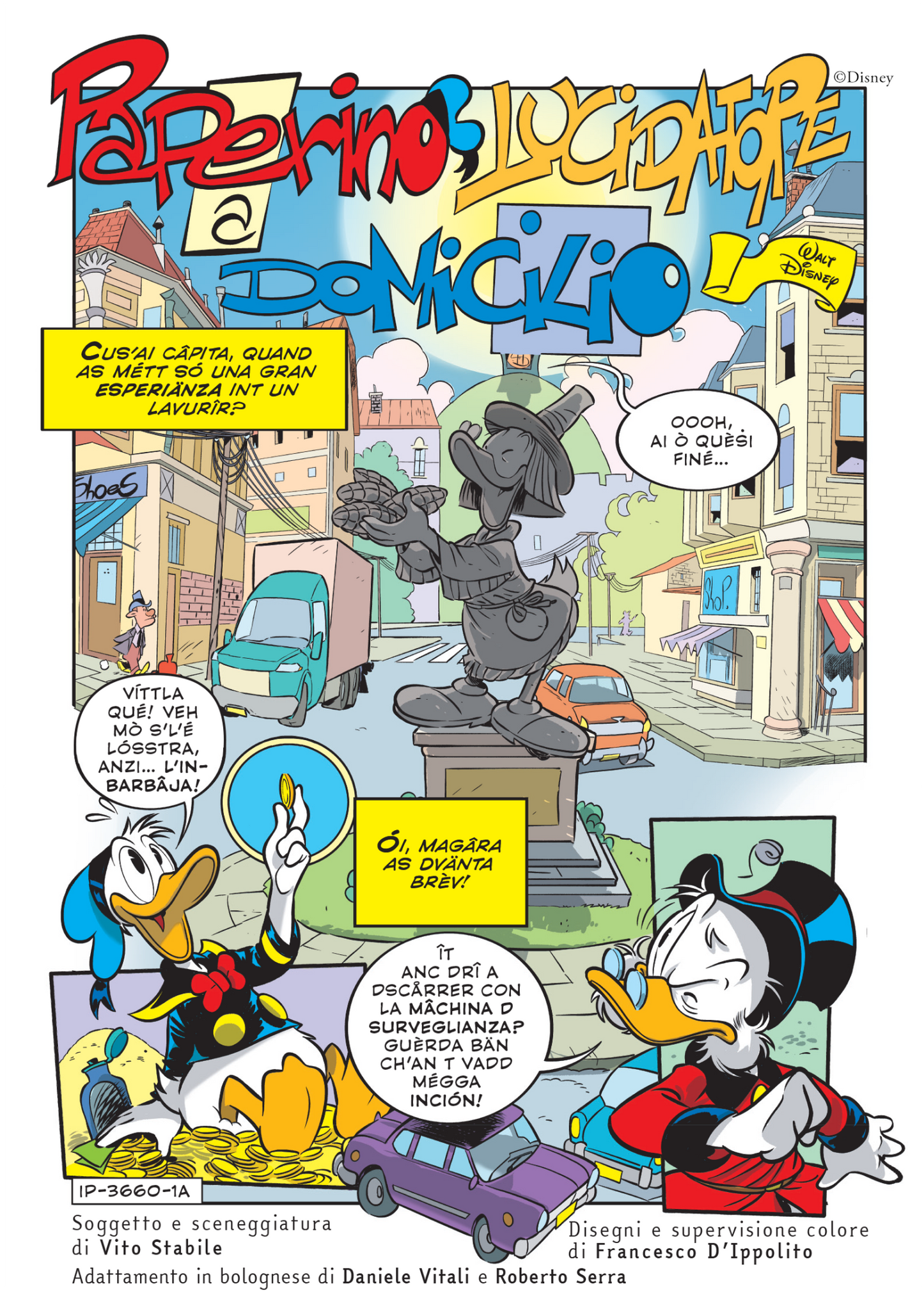 Fumetto di TOPOLINO in Dialetto n. 3660 - 4 nuove storie in Dialetto