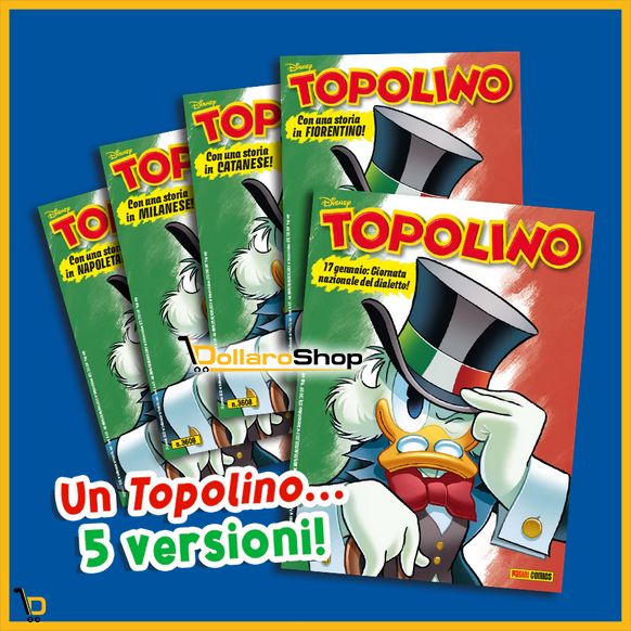 🟢 Fumetto di TOPOLINO Variant in Dialetto n. 3608 ( Scegli il tuo... )