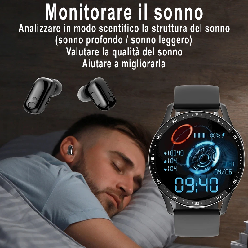 Smartwatch con auricolari integrato (Edizione 2023)