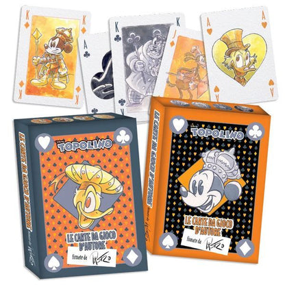 Set 2x Mazzo di carte Blisterato + Fumetti TOPOLINO 3567 + 3568 Sigillato da Edicola