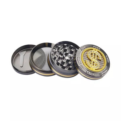 Grinder Design Tritatabacco in metallo 4 parti Trita Tabacco Bling idea regalo