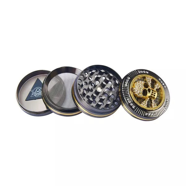 Grinder Design Tritatabacco in metallo 4 parti Trita Tabacco Bling idea regalo