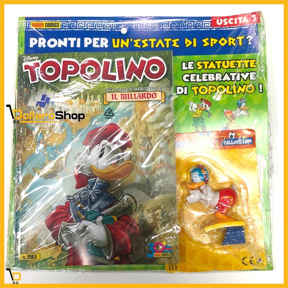 Uscita 1 2 3 Collezione Speciale di Topolino Sport Statua Paperino Minnie Pippo