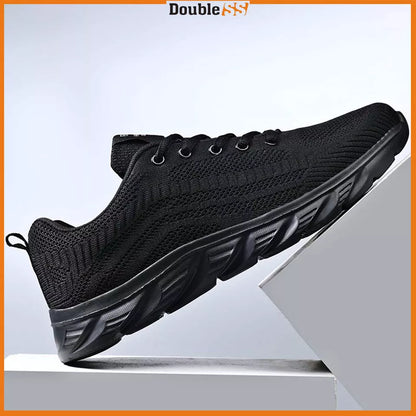 Scarpe da Uomo Sportive Nere Sneakers Comode Stringate Ginnastica Eleganti alte