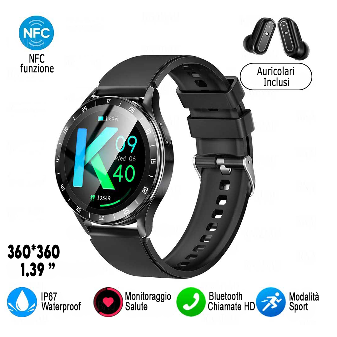 Smartwatch con auricolari integrati 10 in 1 (NEW 2024)