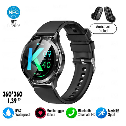 Smartwatch con auricolari integrati 10 in 1 (NEW 2024)