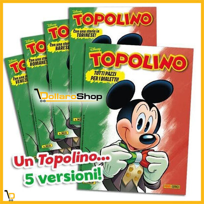 Fumetto di TOPOLINO in Dialetto n. 3619 - 4 nuove storie in Dialetto