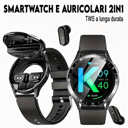 Smartwatch con auricolari integrati 10 in 1 (NEW 2024)